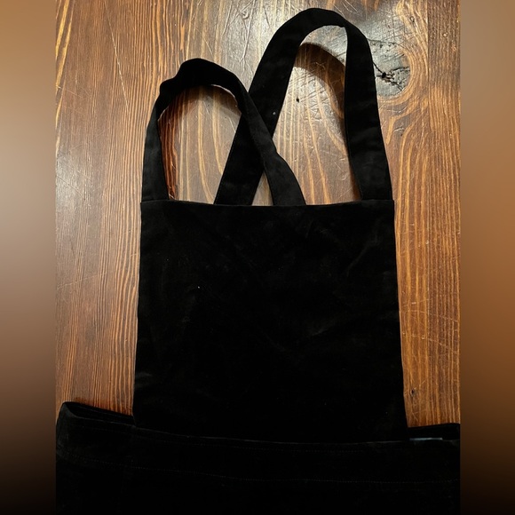 MODCLOTH Cupcake Consultant Pinafore Black Velvet Overall - Picture 4 of 8